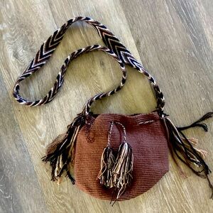 Wayuu Columbian Woven Small Mochila Hobo Bag